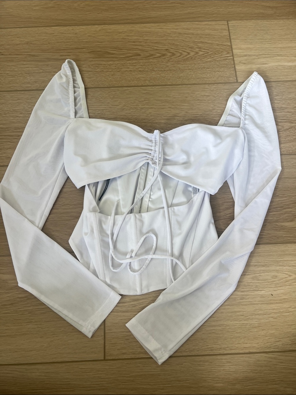 White Fox Corset Top